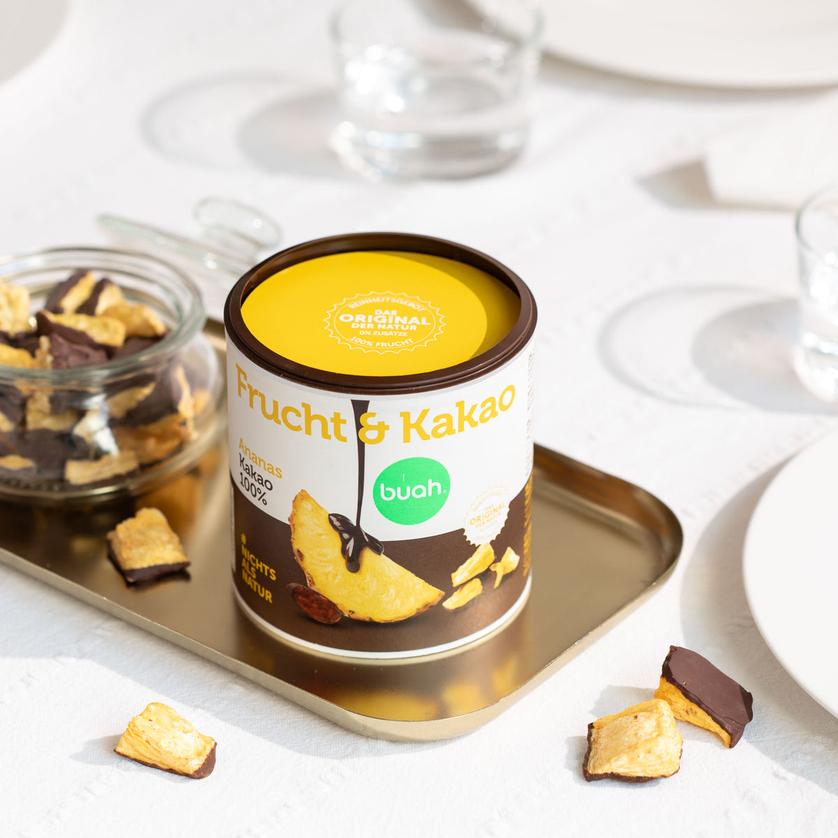Gefriergetrocknete Ananas & Kakao